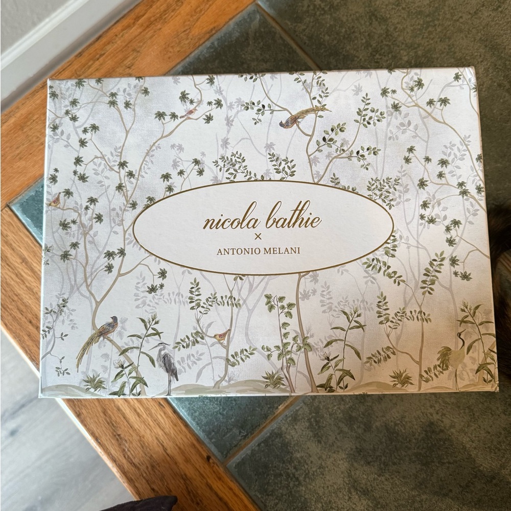 Rose Gold Nicola Bathie x Antonio Melani Pearl-Embellished Glitter Heels - Picture 4 of 4